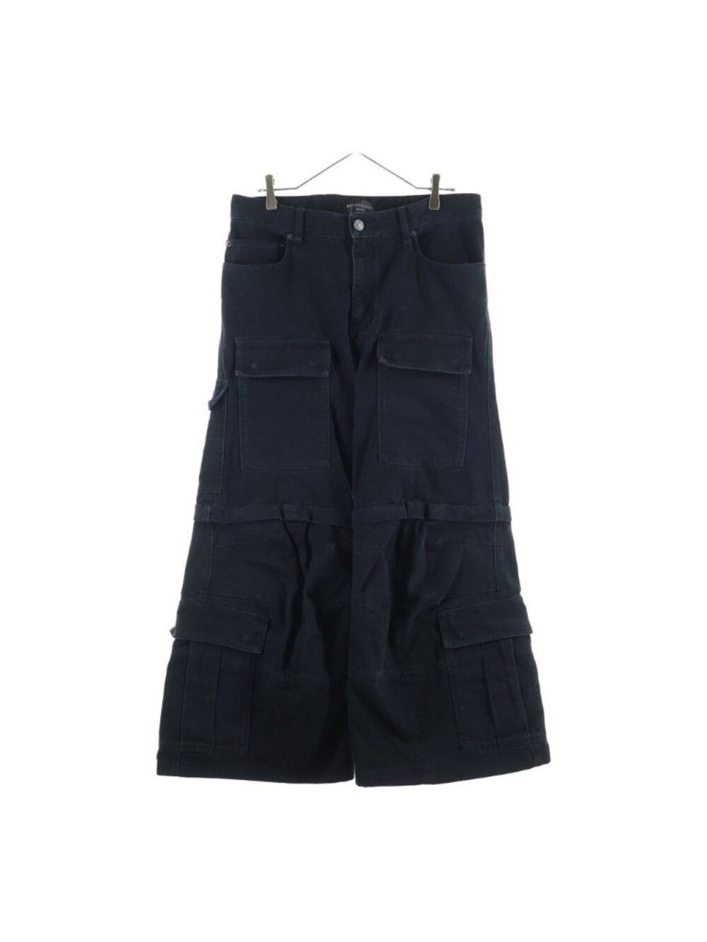 Balenciaga Denim Flared Cargo Pants